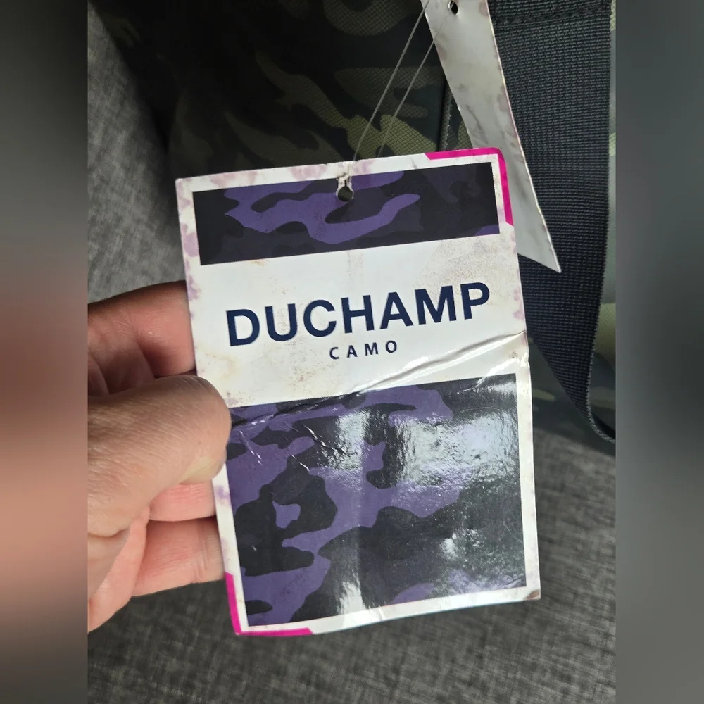 Duchamp London Rubberized Camo Tote Duffle Bag * NO STRAP *